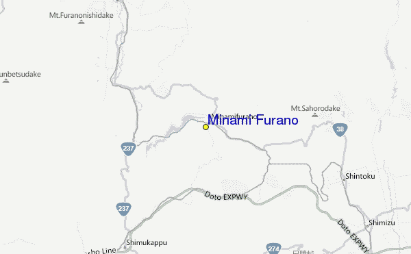 Minami Furano Location Map