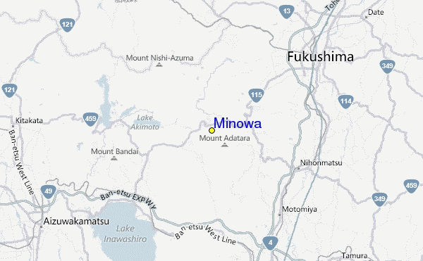 Minowa Location Map