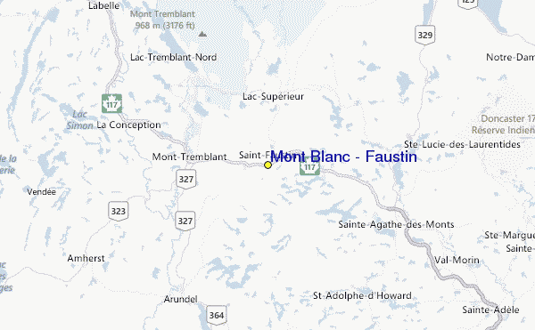 Mont Blanc - Faustin Location Map