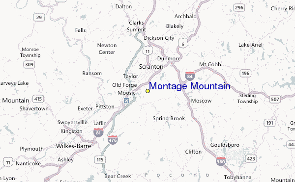 Montage Mountain Location Map