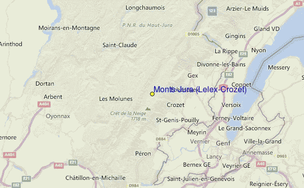 Monts-Jura Location Map