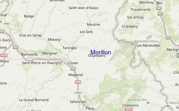 Morillon Location Map