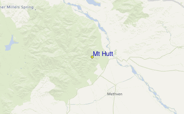 Mount Hutt Location Map