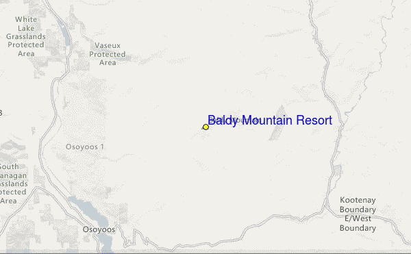 Mt. Baldy Ski Area Location Map