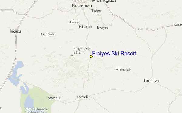 Mt Erciyes Location Map