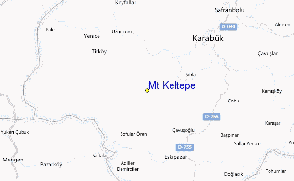 Mt Keltepe Location Map