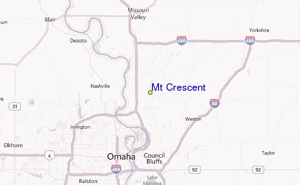Mt Crescent Location Map