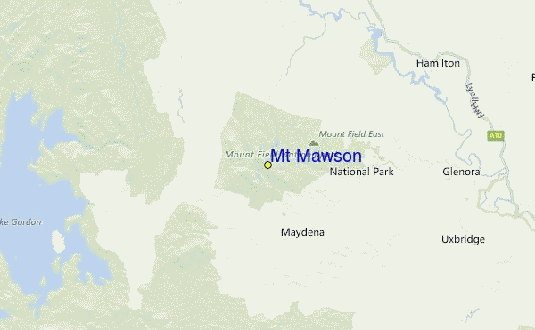 Mt Mawson Location Map