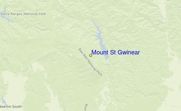 Mt St Gwinear Location Map