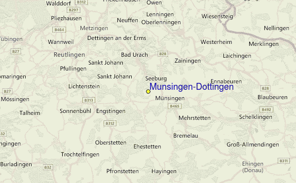 Muensingen-Dottingen Location Map