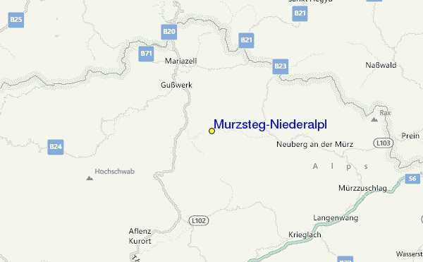 Mürzsteg/Niederalpl Location Map