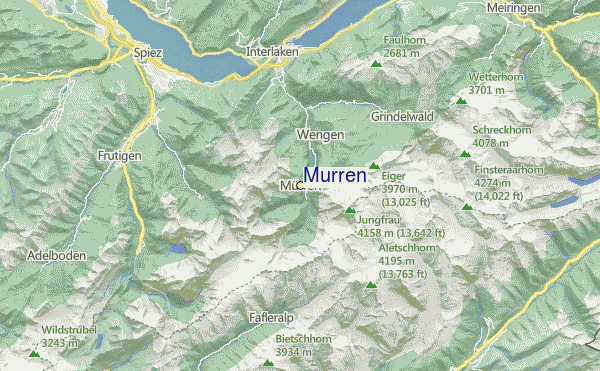 Mürren Location Map