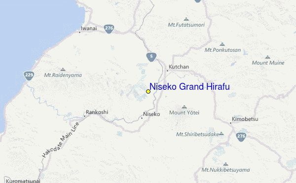 Niseko Hirafu Location Map
