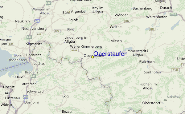 Oberstaufen Location Map