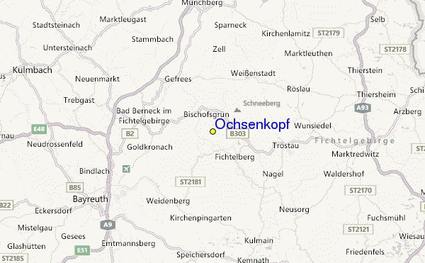 Ochsenkopf Location Map