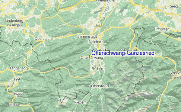 Ofterschwang-Gunzesried Location Map