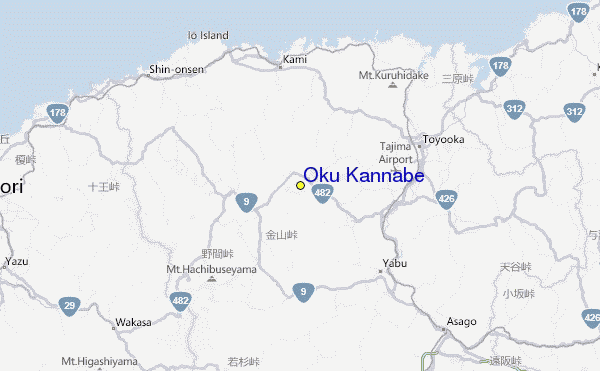 Oku Kannabe Location Map