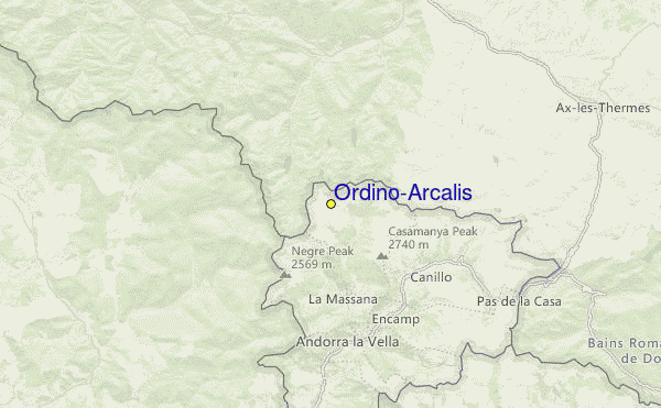 Arcalis Location Map