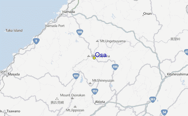 Osa Location Map