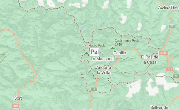 Pal Location Map
