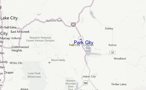 Park City Location Map