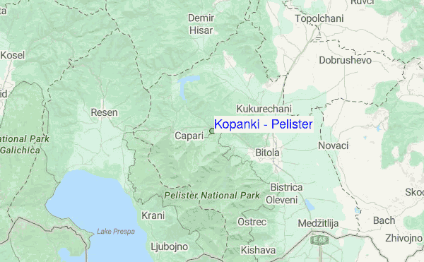 Pelister Location Map