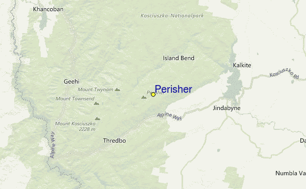 Perisher Blue Location Map