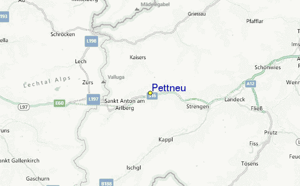 Pettneu Location Map