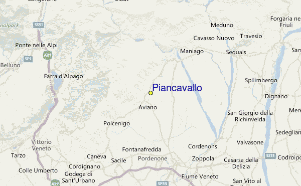 Piancavallo Location Map