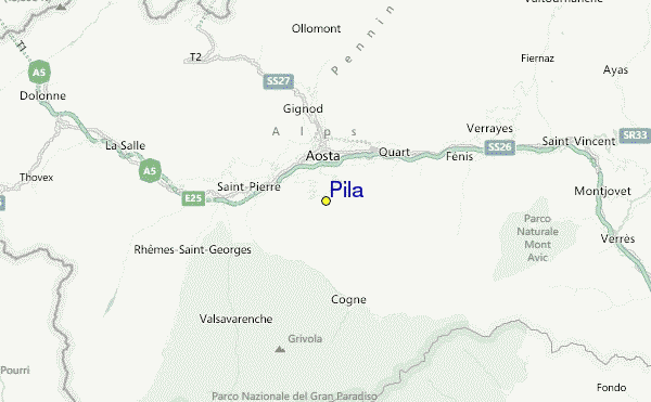 Pila Location Map