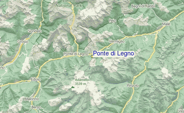 Ponte di Legno Location Map