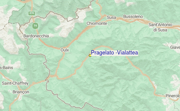 Pragelato (Via Lattea) Location Map