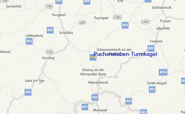 Puchenstuben/Turmkogel Location Map