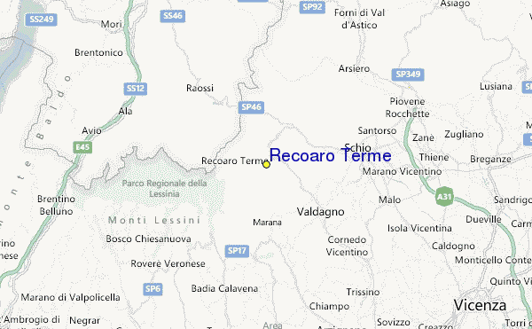 Recoaro Terme Location Map