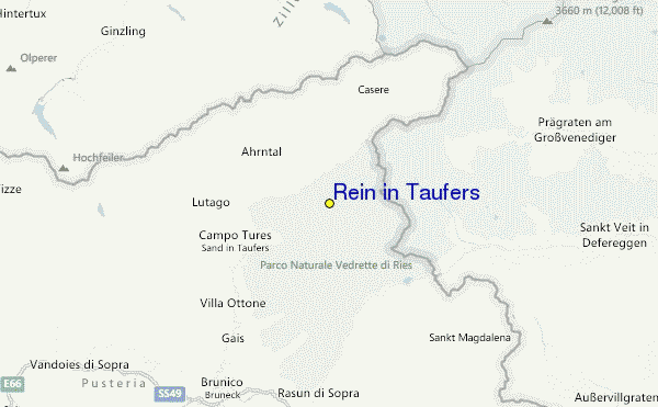 Rein in Taufers Location Map