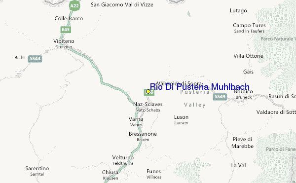 Rio Di Pusteria Muhlbach Location Map