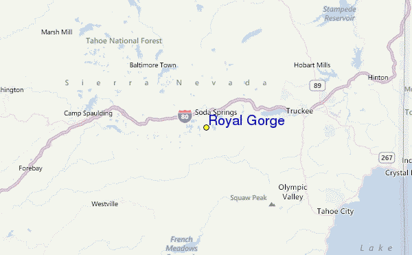 Royal Gorge Location Map