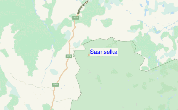 Saariselka Location Map