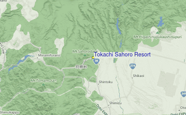 Sahoro Resort Location Map