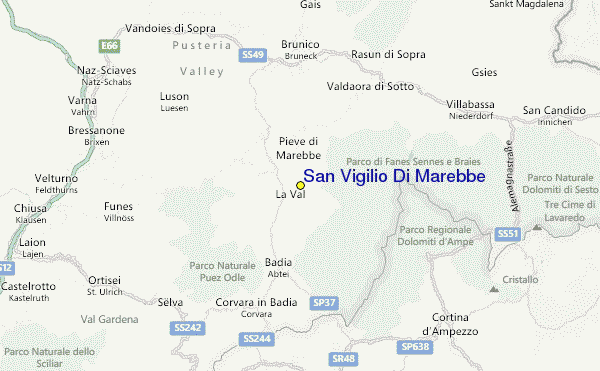 San Vigilio Di Marebbe Location Map