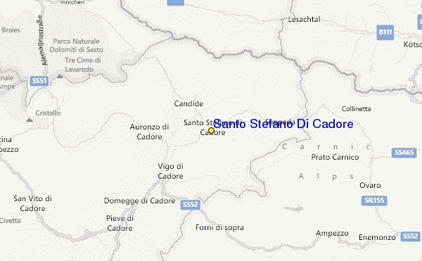 Santo Stefano Di Cadore Location Map