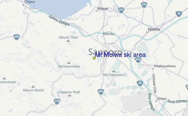 Sapporo Moiwayama Location Map