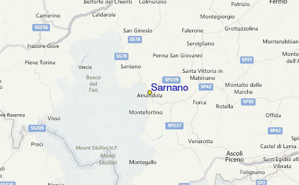 Sarnanco Location Map