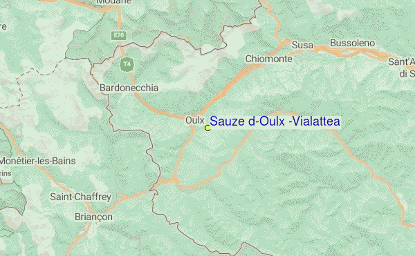 Sauze d'Oulx Location Map