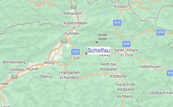 Scheffau Location Map