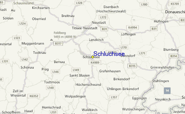 Schluchsee Location Map