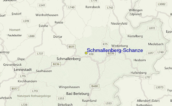 Schmallenberg-Schanze Location Map