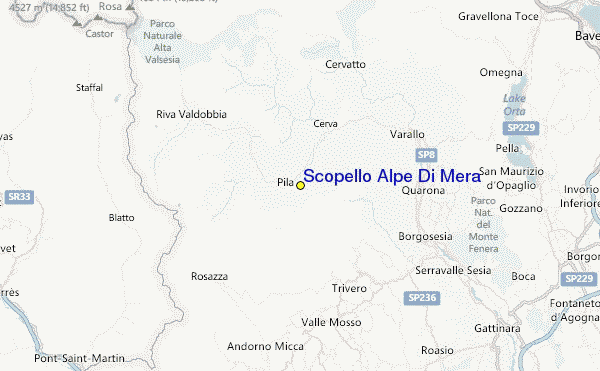 Scopello Alpe Di Mera Location Map