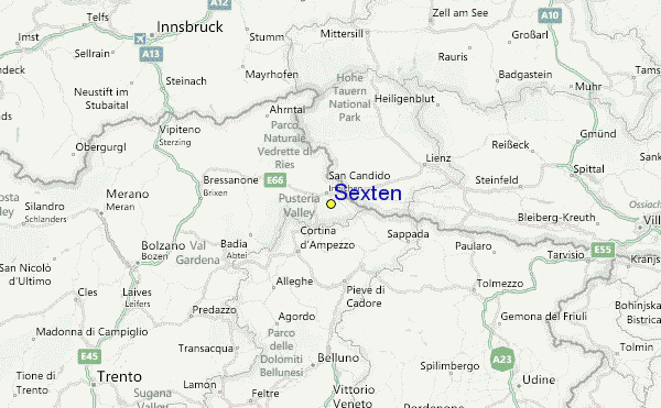 Sexten Ski Resort Guide, Location Map & Sexten ski holiday accommodation