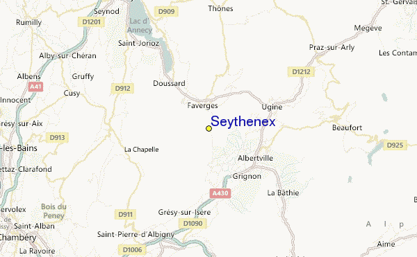 Seythenex Location Map